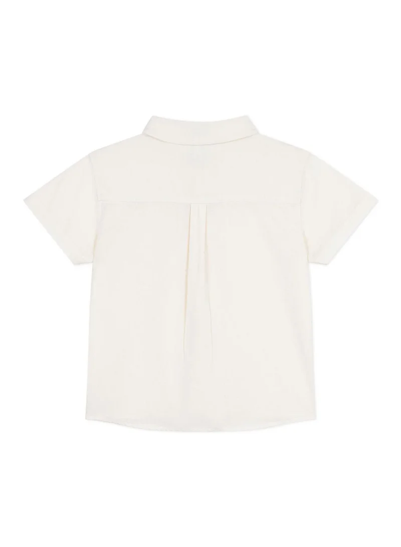 بيتي باتو Children's short-sleeved cotton and linen shirt